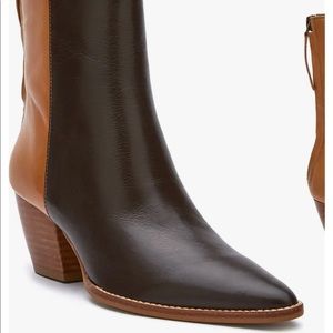 Matisse Brown Color Block Caty Western Boot